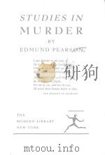 STUDIES IN MURDER 1938 PDF电子版封面