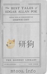 THE BEST TALES OF EDGAR ALLAN POE PDF电子版封面 SHERWIN CODY