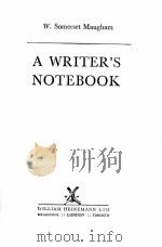A WRITER‘S NOTEBOOK 1952 PDF电子版封面 W. Somerset Maugham