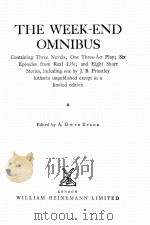 THE WEEK-END OMNIBUS 1932 PDF电子版封面 A. DWYE EVANS