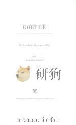 LESEBUCHER FUR UNSERE ZEIT GOETHE 1953 PDF电子版封面 WALTHER VICTOR