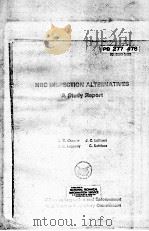 NRC Inspection Alternatives A Study Report PB-277 478 PDF电子版封面