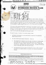 STANDARD REVIEW PLAN OFFICE OF NUCLEAR REACTOR REGULATION NUREG-75/087 SECTION 4.3 PDF电子版封面