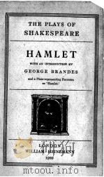 THE PLAYS OF SHAKESPEARE HAMLET   1920  PDF电子版封面     