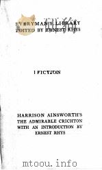 THE ADMIRABLE CRICHTON PDF电子版封面