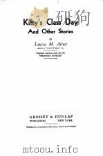 KITTY‘S CLASS DAY AND OTHER STORIES（1908 PDF版）