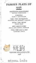 FAMOUS PLAYS OF 1936 1936 PDF电子版封面