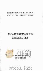 SHAKESPEARE‘S COMEDIES 1924 PDF电子版封面