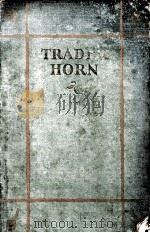 TRADER HORN 1927 PDF电子版封面