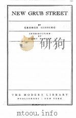 NEW GRUB STREET 1926 PDF电子版封面