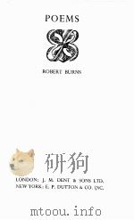 POEMS   1950  PDF电子版封面    ROBERT BURNS 