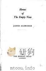 HEROES OF THE EMPTY VIEW 1954 PDF电子版封面