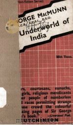 THE UNDERWORLD OF INDIA PDF电子版封面