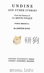 UNDINE AND OTHER STORIES（1896 PDF版）