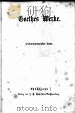 GOETHES WERKE 23-24 1867 PDF电子版封面