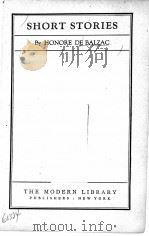 SHORT STORIES     PDF电子版封面     