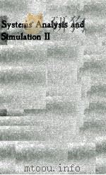 SYSTEMS ANALYSIS AND SIMULATION 2：APPLICATIONS   1988  PDF电子版封面    A.SYDOW，S.G.TZAFESTAS，R.VICHNE 