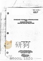 STANDARD TECHNICAL SPECIFICATIONS FOR GENERAL ELECTRIC BOILING WATER REACTORS NUREG-0123 REVISION 2 PDF电子版封面