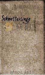 SCHMETTERLINGE 1921 PDF电子版封面