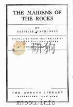 THE MAIDENS OF THE ROCKS 1926 PDF电子版封面