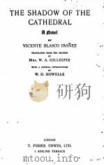 THE SHADOW OF THE CATHEDRAL 1923 PDF电子版封面