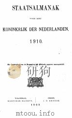 STAATSALMANK VOOR HET KONINKRIJK DER NEDERLANDEN 1910 1909 PDF电子版封面