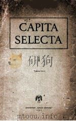 CAPITA SELECTA Ⅰ 1961 PDF电子版封面 M.NATSIR