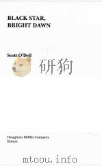 BLACK STAR,BRIGHT DAWN PDF电子版封面 0395477786 SCOTT O’DELL