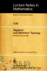 ALGEBRAIC AND GEOMETRIC TOPOLOGY PDF电子版封面 3540152350 A.RANICKI,N.LEVITT AND F.QUINN