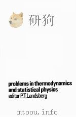 PROBLEMS IN THERMODYNAMICS AND STATISTICAL PHYSICS PDF电子版封面 P.T.LANDSBERG