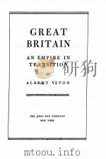 GREAT BRITAIN:AN EMPIRE IN TRANSITION（ PDF版）