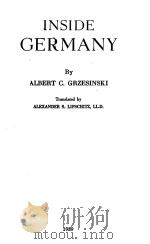 INSIDE GERMANY   1939  PDF电子版封面     