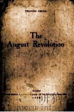 THE AUGUST REVOLUTION PDF电子版封面 TRUONG CHINH