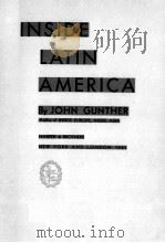 INSIDE LATIN AMERICA PDF电子版封面 JOHN GUNTHER