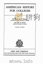 AMERICAN HISTORY FOR COLLEGES（1938 PDF版）