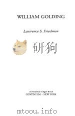 WILLIAM GOLDING 1993 PDF电子版封面 0826405649
