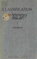 CLASSIFICATION:AN INTRODUCTORY MANUAL 1934 PDF电子版封面