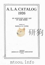 A.L.A.CATALOG 1926（ PDF版）