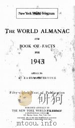 THE WORLD ALMANAC AND BOOK OF FACTS FOR 1943 PDF电子版封面 E.EASTMAN IRVINE