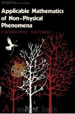 APPLICABLE MATHEMATICS OF NON-PHYSICAL PHENOMENA PDF电子版封面 0853123667 F.OLIVEIRA-PINTO AND B.W.CONOL