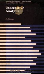 CONTRASTIVE ANALYSIS PDF电子版封面 0582553709 CARL JAMES