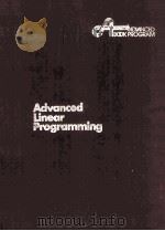 ADVANCED LINEAR PROGRAMMING:COMPUTATION AND PRACTICE PDF电子版封面 0070440956 BRUCE A.MURTAGH