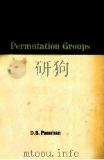 PERMUTATION GROUPS 1968 PDF电子版封面