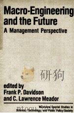 MACRO-ENGINEERING AND THE FUTURE:A MANAGEMENT PERSPECTIVE PDF电子版封面 0865312443 FRANK P.DAVIDSON AND C.LAWRENC