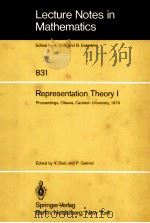 REPRESENTATION THEORY 1   1980  PDF电子版封面  3540102639   