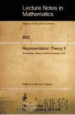 REPRESENTATION THEORY 2 1980 PDF电子版封面 3540102647