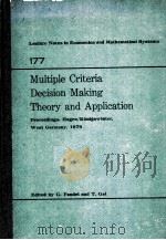 MULTIPLE CRITERIA DECISION MAKING THEORY AND APPLICATION（1980 PDF版）