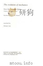 THE EVOLUTION OF MECHANICS   1980  PDF电子版封面  9028606882   