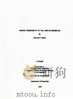ANIONIC PERMEABILITY OF THE LIVER ER MEMBRANE 1993 PDF电子版封面