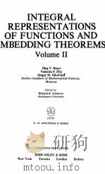 INTEGRAL REPRESENTATIONS OF FUNCTIONS AND IMBEDDING THEOREMS VOLUME 2 PDF电子版封面 0470265930 MITCHELL H.TAIBLESON